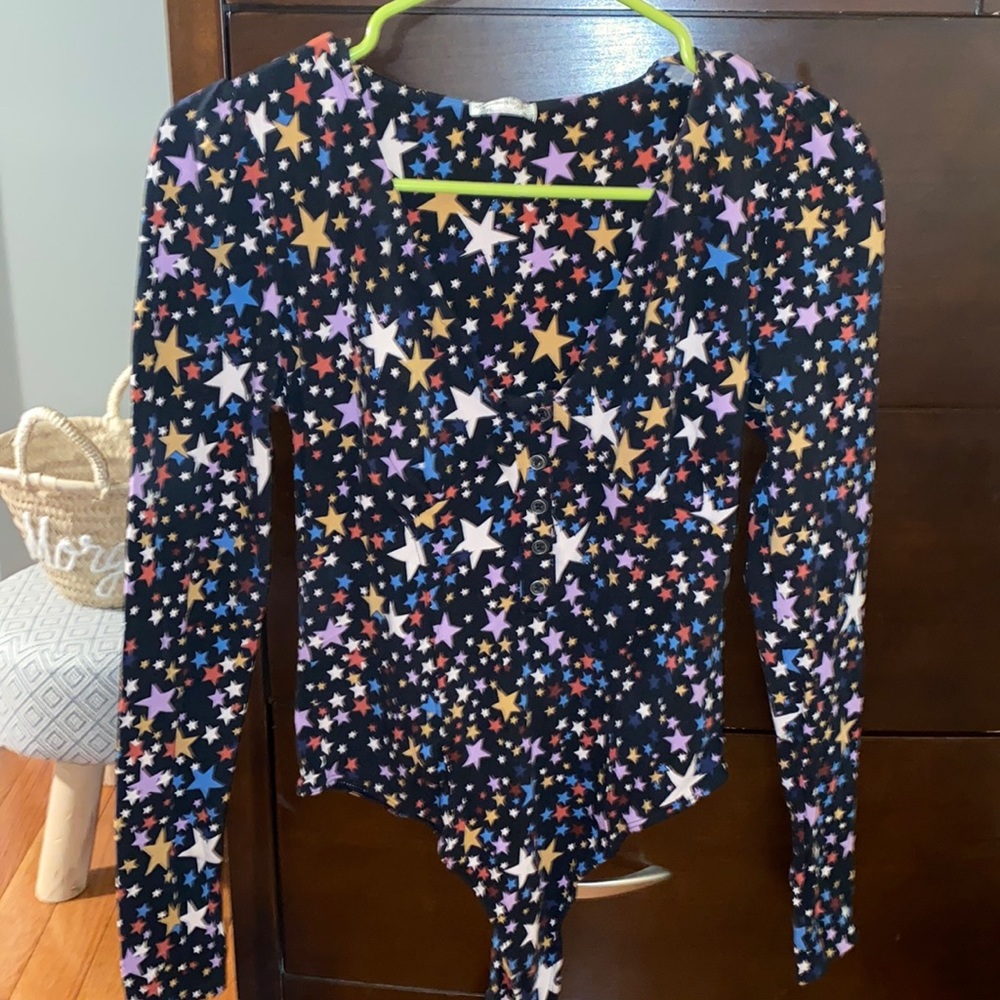 Free People star print bodysuit